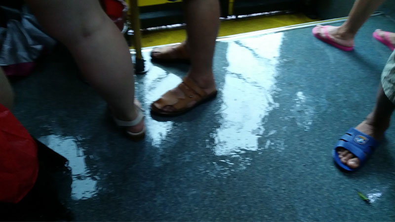 公交车PVC地板防水验证